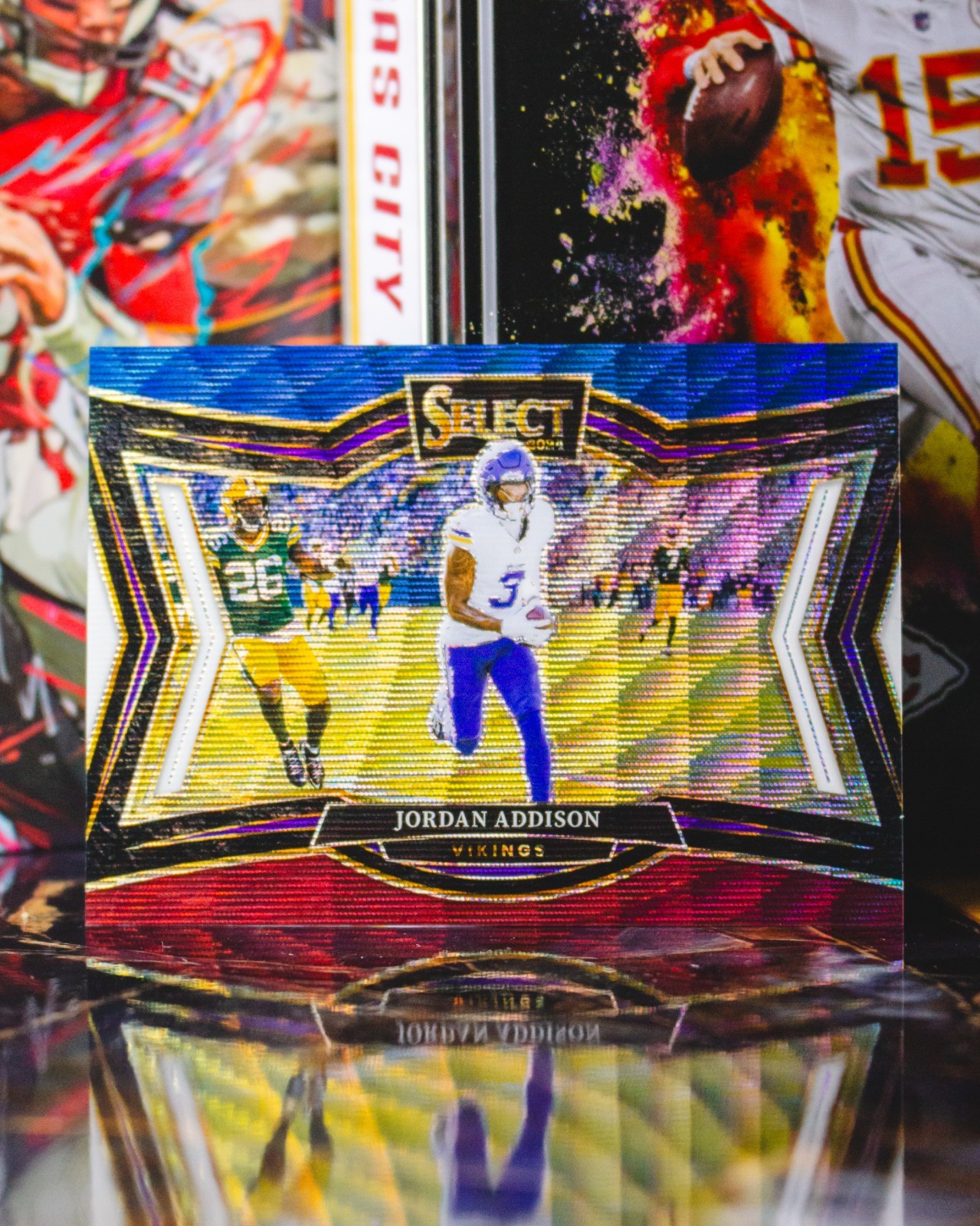 2024 Panini Select #453 Jordan Addison Tri Color Prizm /99