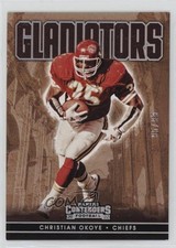 2022 Panini Contenders Gladiators Silver 95/99 Christian Okoye #GLD-CHO v9t