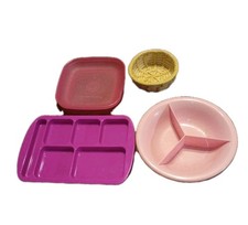 American Girl Our Generation Hot School Lunch Tray Plate Lot of 4 RETIRED