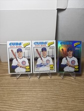 2026 Topps Heritage Matt Shaw Real On Card Auto + Refractor + Base ...3 CARDS