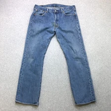 Levi's 501 Jeans Men's 36x31 Blue Button Fly Regular Straight American Workwear