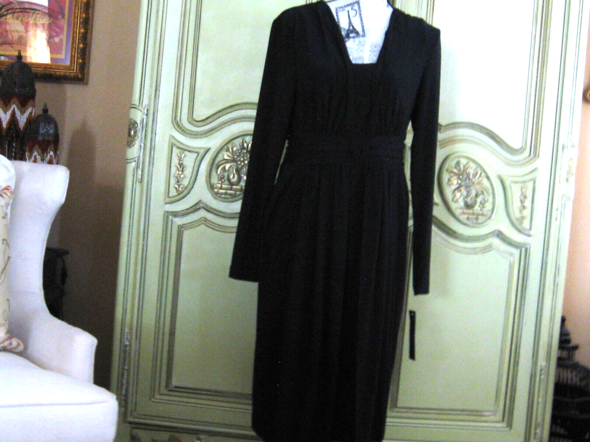 Jones New York Black Long Sleeve Maxi Dress Size 12 NWT | eBay Jones New York Black Long Sleeve Maxi Dress Size 12 NWT | eBay