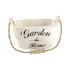 Small Rustic Hanging Wooden Planter - Mini Planter Box Wood Craft Rustic Aged
