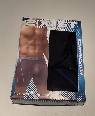 2(X)IST Men s Sport Boxer Brief  Black Medium  New In Box
