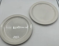 Set of 2 Stonehenge Midwinter White Dinner Plate 10 3/8"  England Vintage