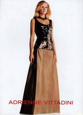 ADRIENNE VITTADINI magazine AD #031 SHARON VAN DER KNAAP 2003 2 PGS