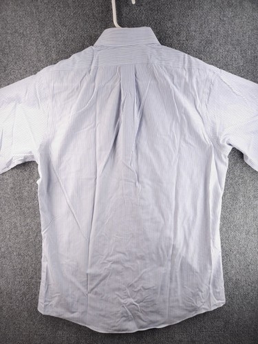 Brooks Brothers Striped Non-Iron Cotton Button-Down Regent 16 34 Blue Shirt Mens - Picture 17 of 18