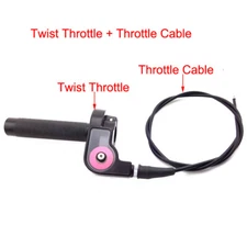 1/4 Turn Twist Throttle Cable Handle Assembly For CRF 50 70 TTR KLX110 Dirt Bike