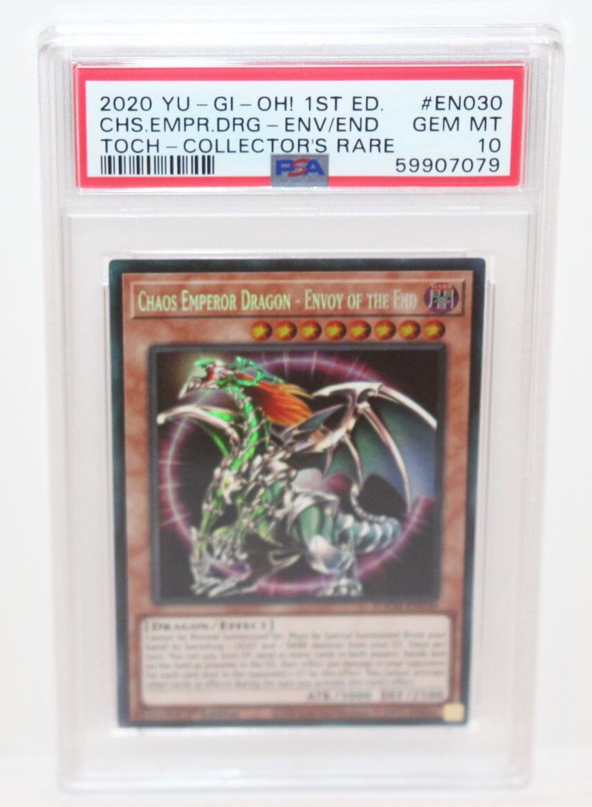 Chaos Emperor Dragon-Envoy Of The End TOCH-EN030 PSA 10 Collector