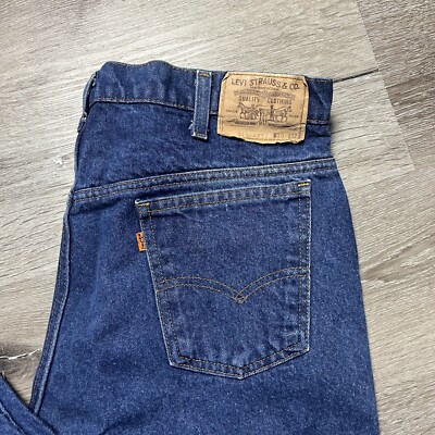 Vintage 80s Levi's 519-0217 Orange Tab Straight Jeans