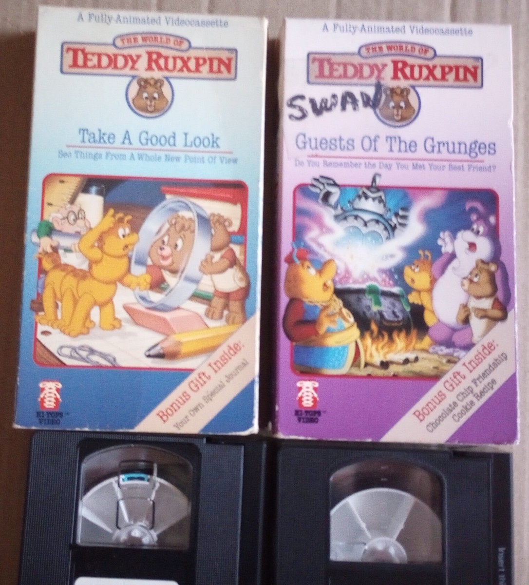 Hi-Tops Video Teddy Ruxpin Volume 2 4 5 VHS Lot Animated