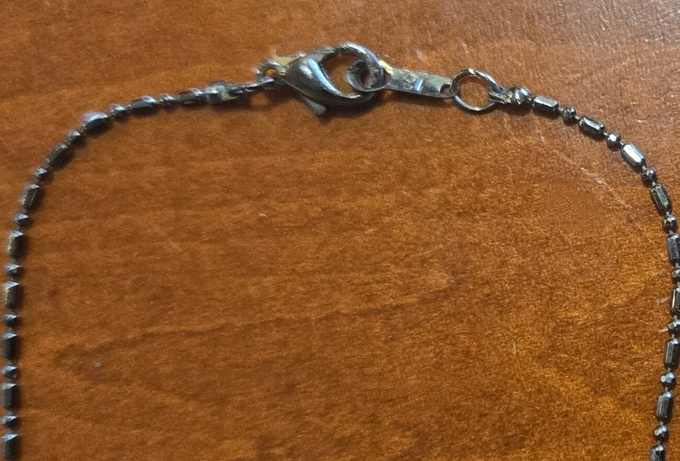 St Louis Cardinals Baseball MLB Necklace Round Pendant Gun Metal Grey 16" - Image 4 of 4