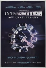 Interstellar - original DS movie poster 27x40 2025 INTL 10th Anniversary Style A