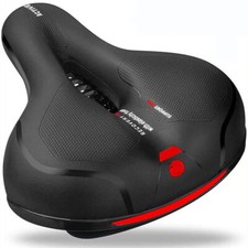 bicycle saddle pad sporty cushion soft gel extra wide big bum comfort bike seat