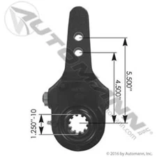 Automann 134.1019 Manual Slack Adjuster RH 4.5"-5.5" Heavy-Duty Truck Trailer Br