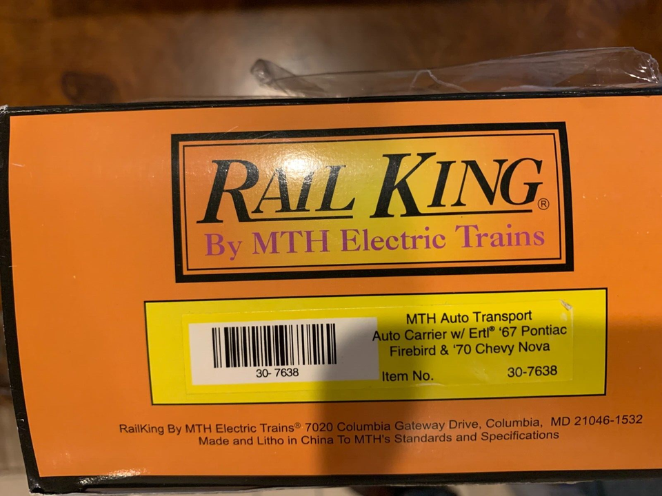 RAIL KING MTH ELECTRIC TRAINS AUTO TRANSPORT 2 PACK SET O-27 | eBay