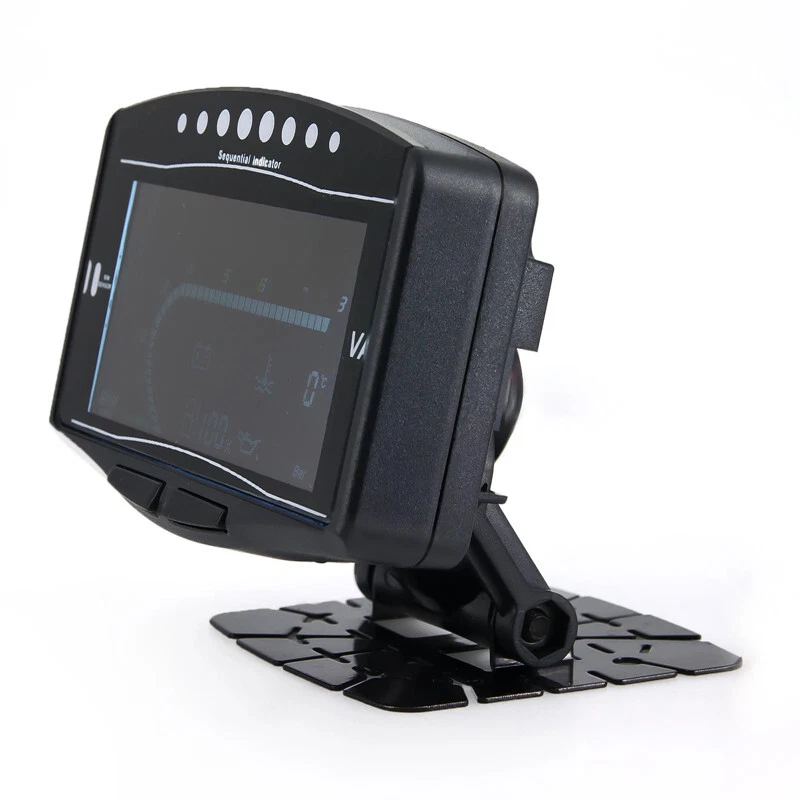 5 In 1 12V24V Car LCD Instrument Panel Water Temp Tachometer LED Digital Gauge - Image 3 of 4