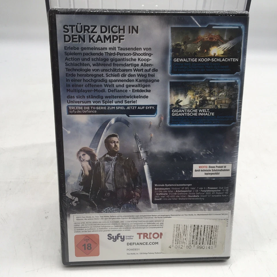Defiance PC DVD-ROM FPS Shooter Game BRAND NEW SEALED German Edition - Image 2 of 3