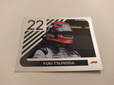 2021 TOPPS F1 OFFICIAL STICKERS CHROME TSUNODA N 152 NEW NEVER ATTACHED