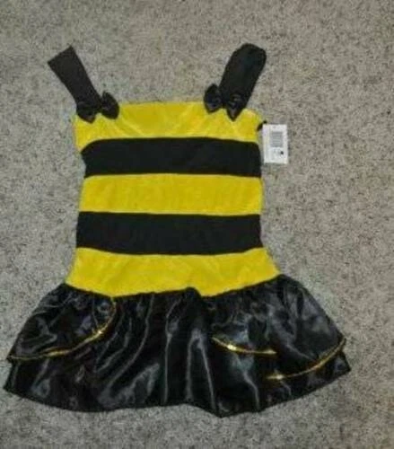 Disfraz de Abejorro Halloween Jr. para niñas Vestido, alas, leggings, diadema-talla 7/9 Foto 3 de 4