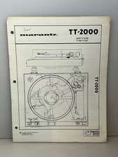 Marantz TT2000 Original Service Manual Free Shipping