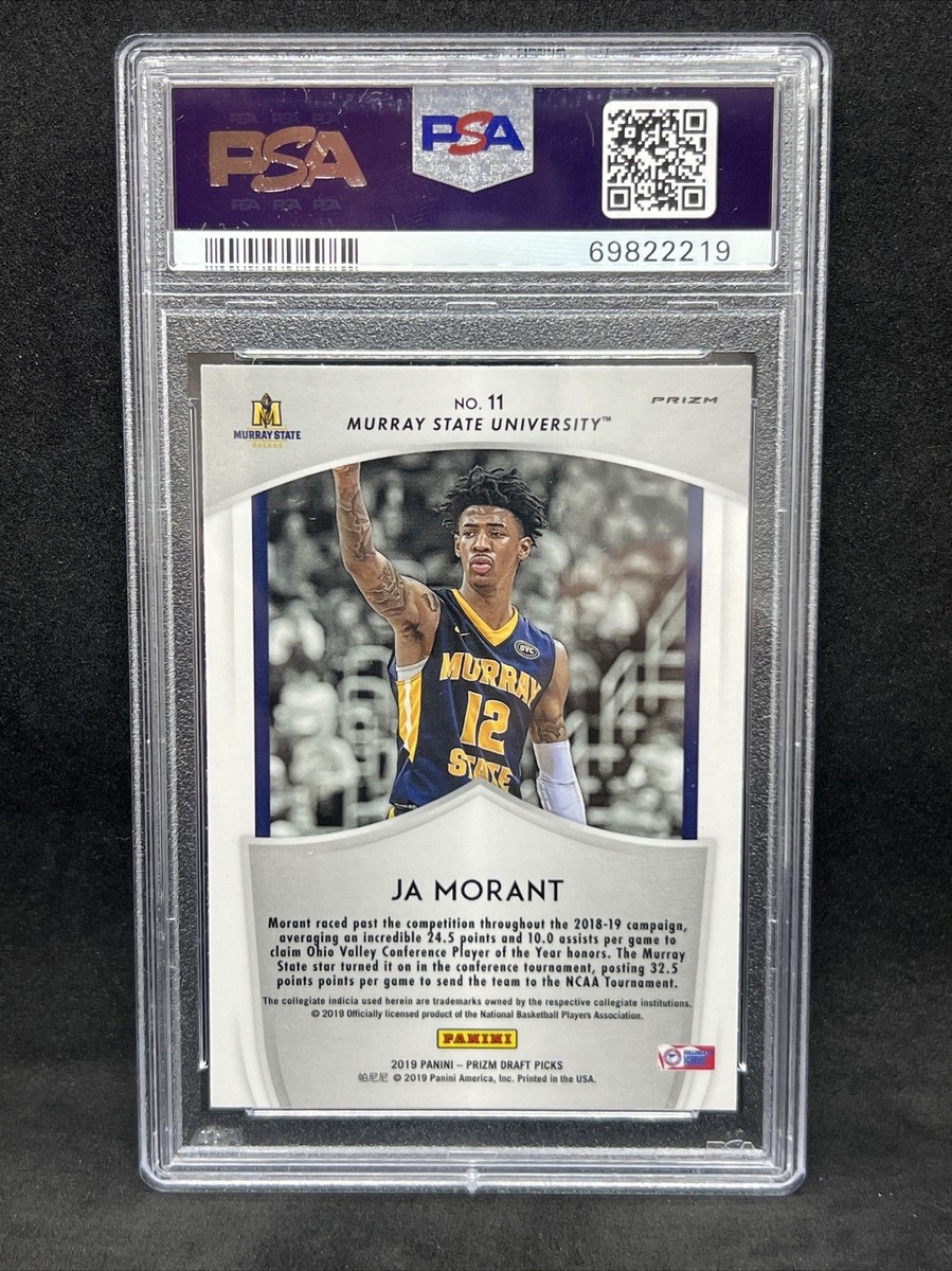 JA MORANT 2019 PANINI PRIZM DRAFT PICKS ROOKIE #11 PSA 10 GEM MINT