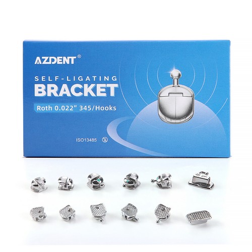 Dental Ortho Self Ligating Mono Bracket Mini Roth /MBT.022 Hooks 345 /Spherical - Picture 27 of 40