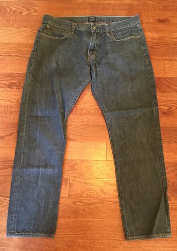 J. Crew Men's The Driggs Size 34 X 30 Blue Denim Jeans