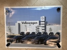 Vintage Volkswagen dealership showroom marketing asset poster