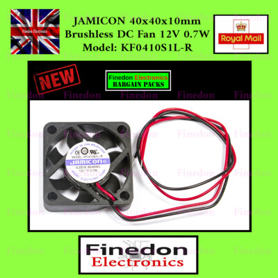 Jamicon 2 Draht Brushless Axial Industrie PC Lüfter 40mm 40x40x10mm 0,7W