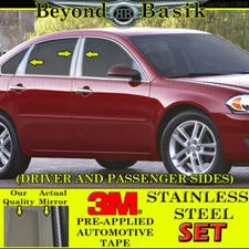 2006-2008 2009 2010 2011 2012 2013 Chevy Impala STAINLESS STEEL 6 Pillar Posts