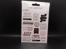 The paper studio stick a bilities Inspirational Foil stickers 30pcs