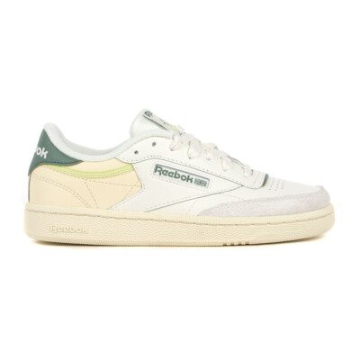 Reebok Women's Club C 85 Chalk/Green Sneakers 100201300 | eBay