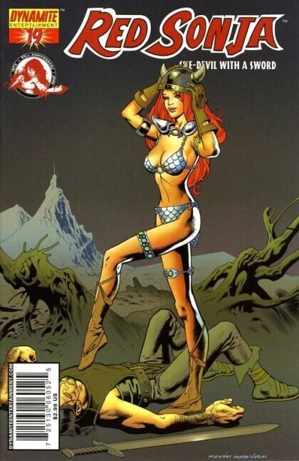 RED SONJA: SHE-DEVIL WITH A SWORD #19 B (2007) NM, Kevin Nowlan VARIANT COVER