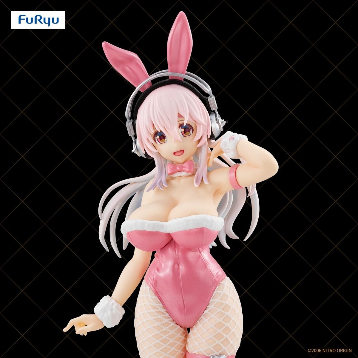 コミック・アニメ Super Sonico BiCute Bunnies Figure Figure] Super Sonico BiCute Bunnies Pink Height 11.8 in Unopened