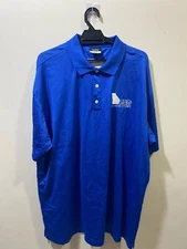Nike Mens Blue Georgia Dental Laboratory  Polyester Golf Polo Shirt Size XXL