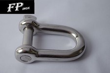 Manille droite 14mm libre inox 316 Ref MA619