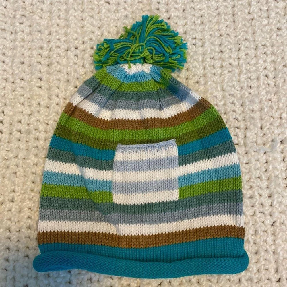 Blabla Kids Baby Toddler Handmade Fair Trade Knit Beanie Hat NEW M 6-12 Months