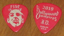 2019 Hollywood Vampires Johnny Depp Rise Custom Tour Guitar Pick