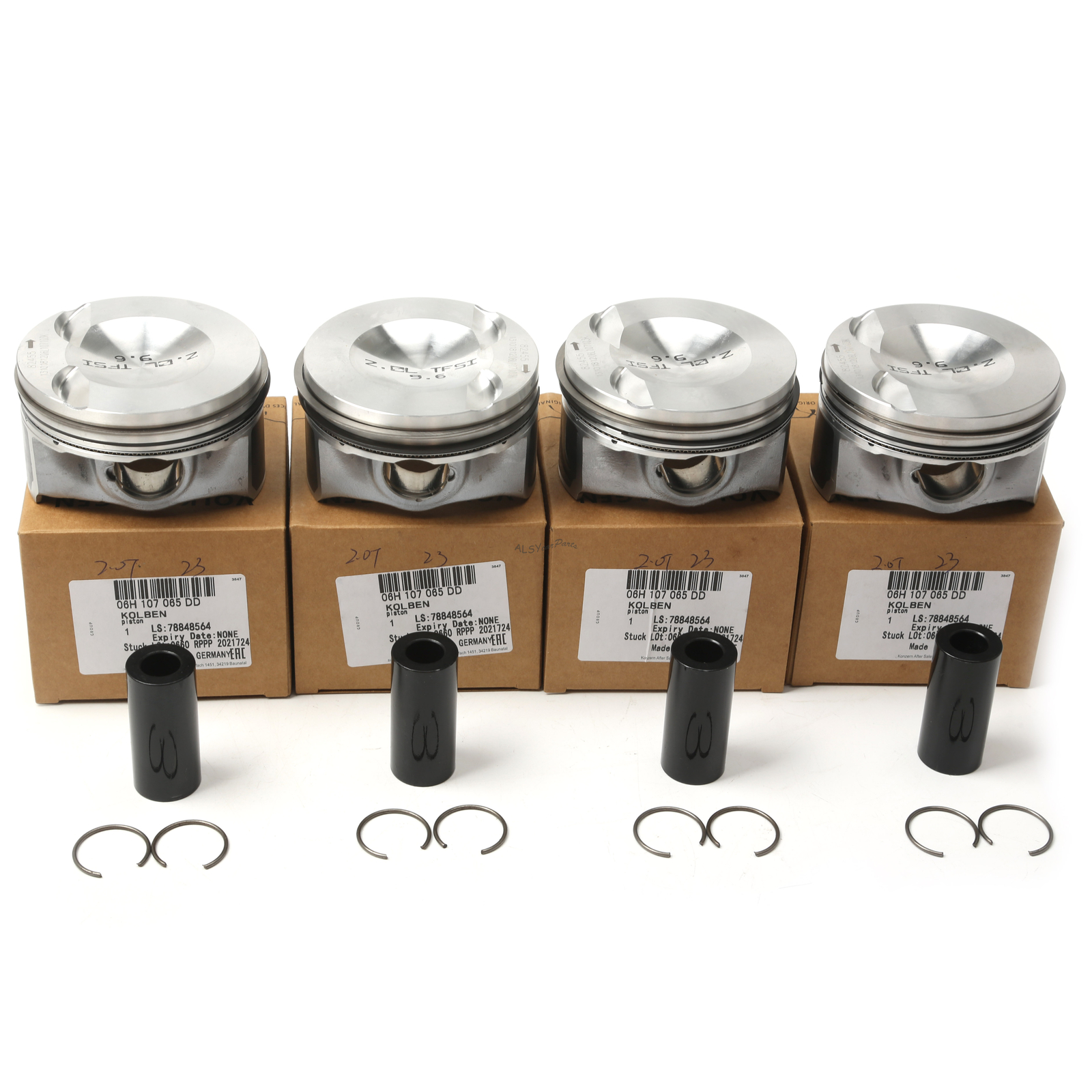 4x Pistons Rings Kit Φ82.51mm Φ23mm Fit For EA888 VW Golf AUDI A4 A5 Q5