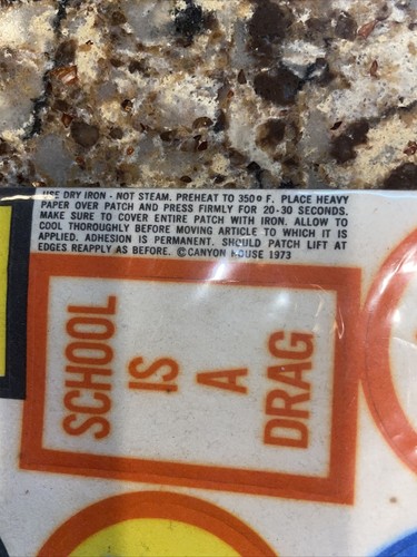 Vintage CANYON HOUSE IRON-ON Heat TRANSFERS 1970's Raggedy Ann Love School NEW - Picture 3 of 10