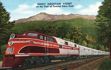 Rocky Mountain Rocket At The Foot Of Famous Pikes Peak