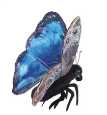 Folkmanis Blue Morpho Butterfly Finger Puppet