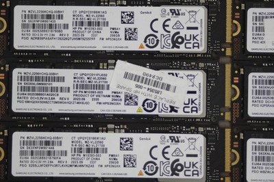 Lot of 5 Samsung PM9A1 256GB M.2 PCIE NVME 2280 SSD Solid State Drive OPEN BOX