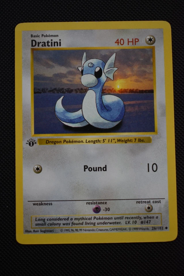 1999 Pokemon Dragonair #18 Dratini #26 1st Edition Base Set Shadowless MP - Image 2 of 4