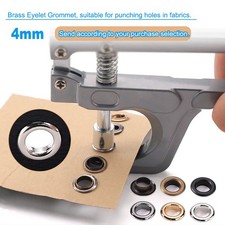 Eyelet Punch Plier Tool Set Fabric Craft Banner Kit Eyelets Grommet Washer 4mm