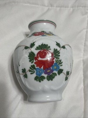 Small Bauscher Bavaria Germany Porcelain Bud Vase Flowers 4 x3 x1 
