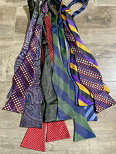 Lot 7 Pc Men s Bow ties Multicolor Stripe Geometric 1 NWT Cremieux More