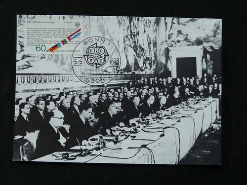 Europa Cept Treaty of Roma maximum card Germany ed. Maxiphil 1982