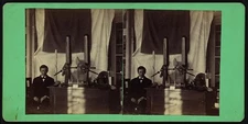 Stereograph,Man,Holtz Electrostatic Influence Machine,Dickinson College